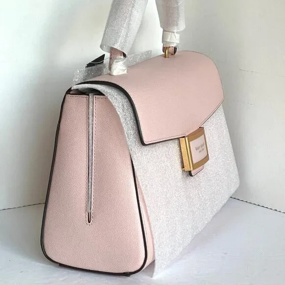 Kate Spade Katy Medium Top-Handle Crossbody Bag Antique Pink Leather Shoulder - Picture 8 of 11